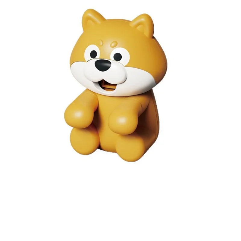 Small Fan Cartoon Puppy Animal Kitty Cat Shapes Tool Portable Handheld Fan Noodles Water On the Cup Toys