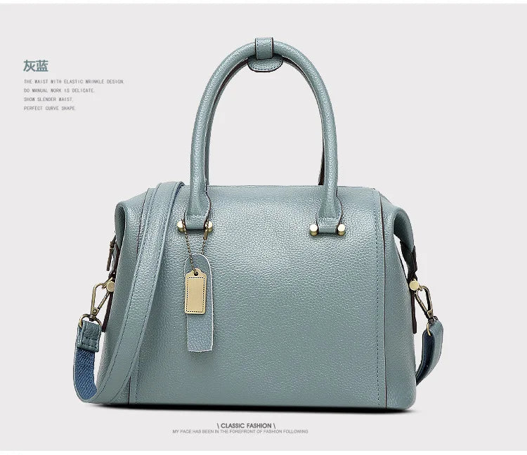 2026 Borse da donna solide di nuova moda Borse a tracolla da donna in pelle Pu di design europeo Borsa a tracolla di lusso di marca per ragazza femminile