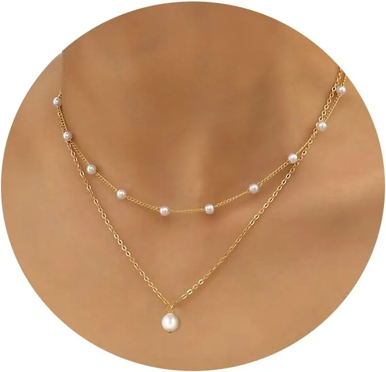 Collana Perle Oro Elegante