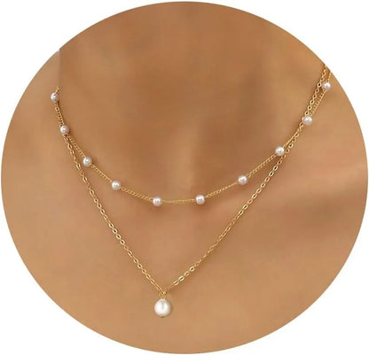 Collana Perle Oro Elegante