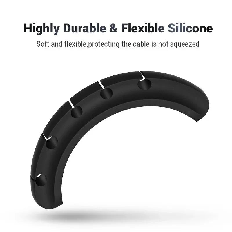 Clip Organizer Cavi USB in Silicone