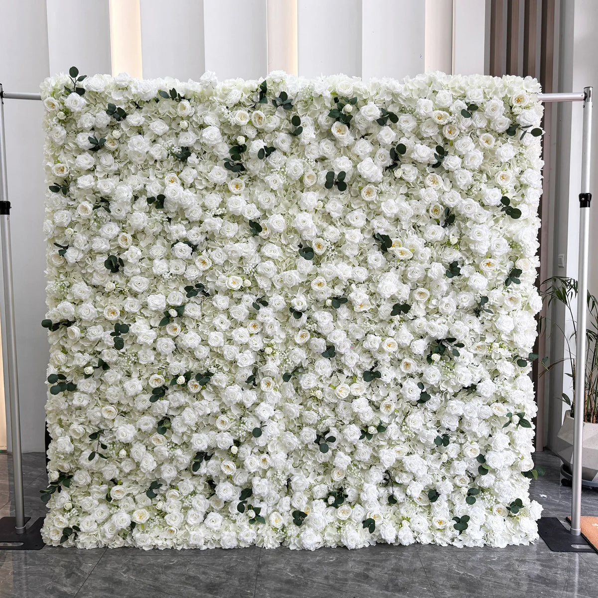 Creative Wedding Wall Decorative Wall Panels Pink Roses Rolled Up Flower Wall Background