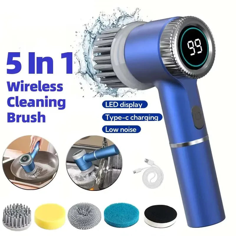 Spazzola Elettrica Wireless Impermeabile Multiuso
