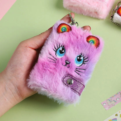 Diario Kawaii in Peluche con Portachiavi