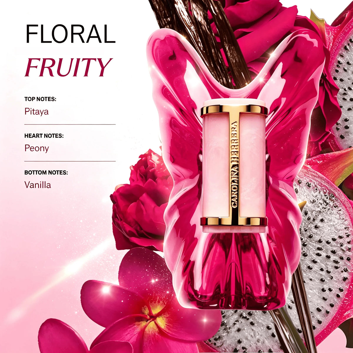Carolina Herrera La Bomba Eau De Parfum 80ml, profumo floreale e fruttato di lusso per donna, fragranza femminile a lunga durata, regalo per lei
