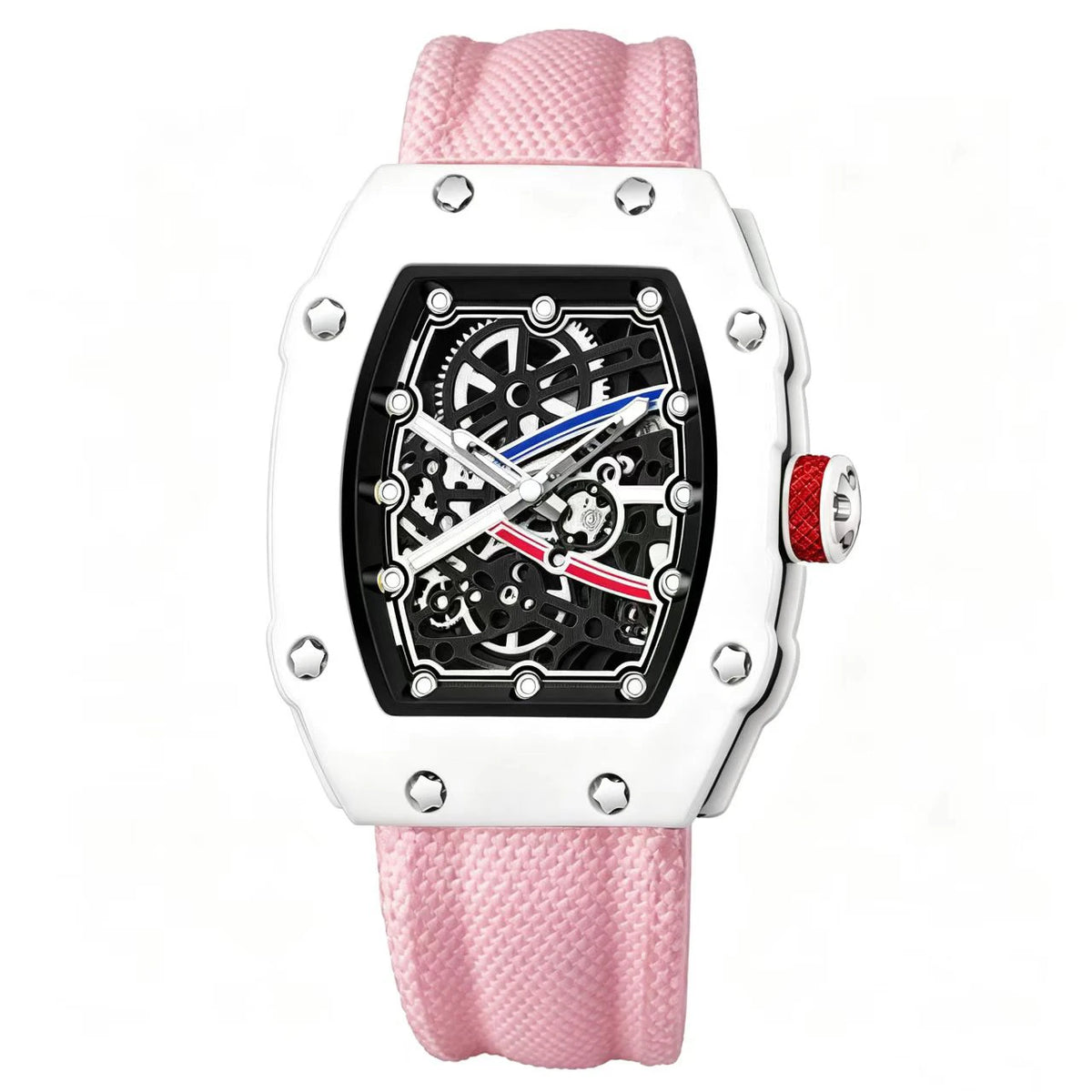 Nuovo orologio sportivo al quarzo alla moda per uomo e donna, serie Ultra-Thin Barrel, trendy e alla moda, con display luminoso, cinturino in silicone, movimento al quarzo elettronico, adatto per uomo, regalo ideale per San V