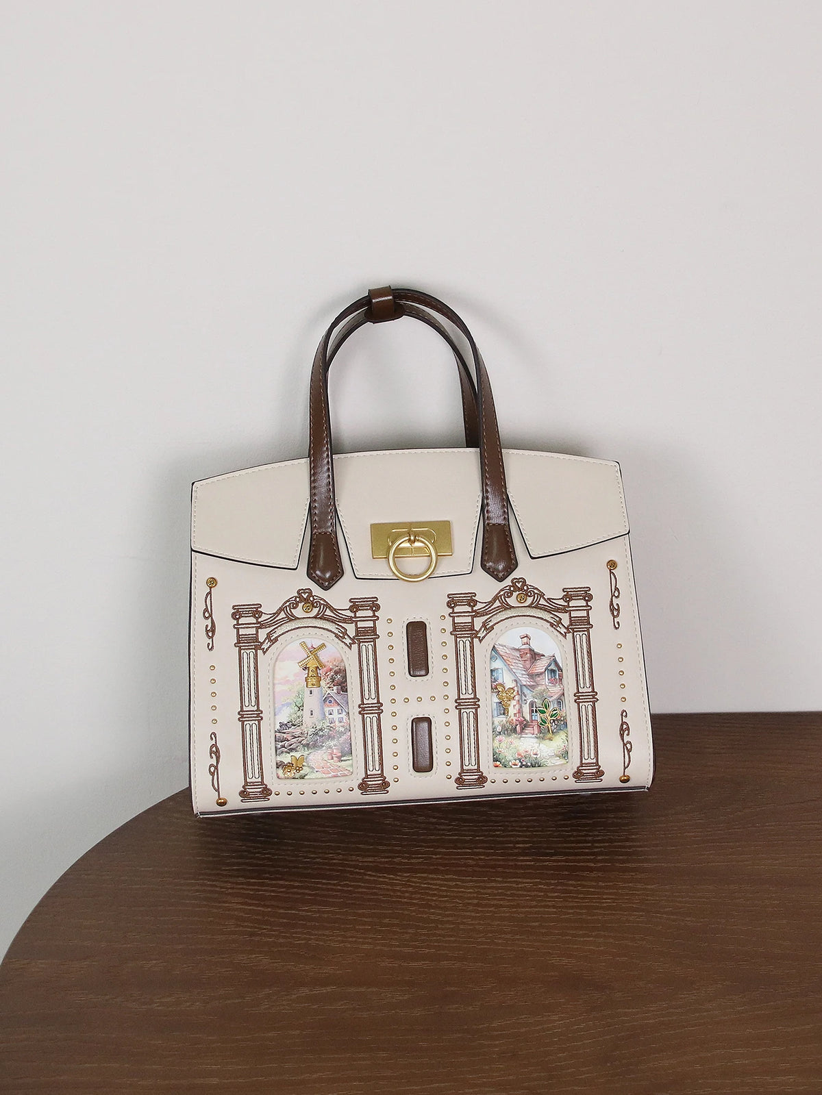 Borsa a Mano da Donna di Lusso Minority Design 2026, Grande Capacità, Ricamo Retrò, Stampa Fantasia, Borsa a Tracolla Portatile Elegante per Pendolari