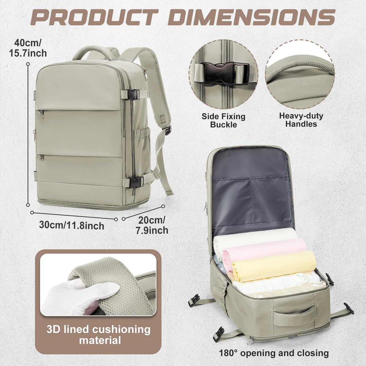 Zaino da Viaggio e Scuola Impermeabile Porta Laptop
