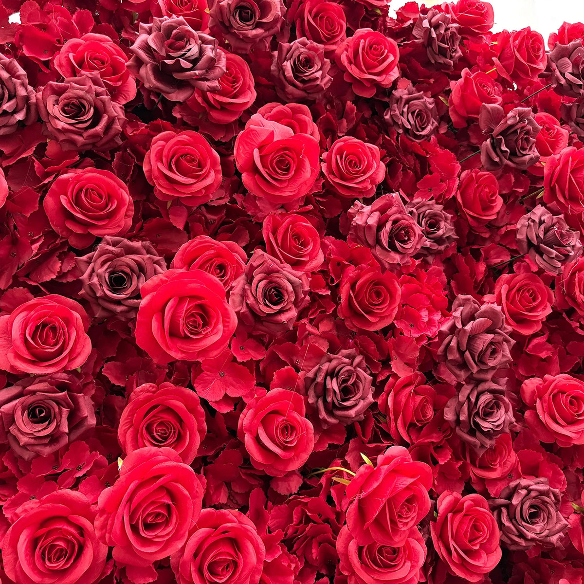 Creative Wedding Wall Decorative Wall Panels Pink Roses Rolled Up Flower Wall Background