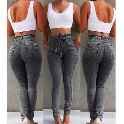 Jeans Donna Trendy in Denim 2024, Stile Streetwear Estivo, Pantaloni in Cotone, Vendita all'Ingrosso, Spedizione Diretta, Abbigliamento di Qualità dalla Fabbrica