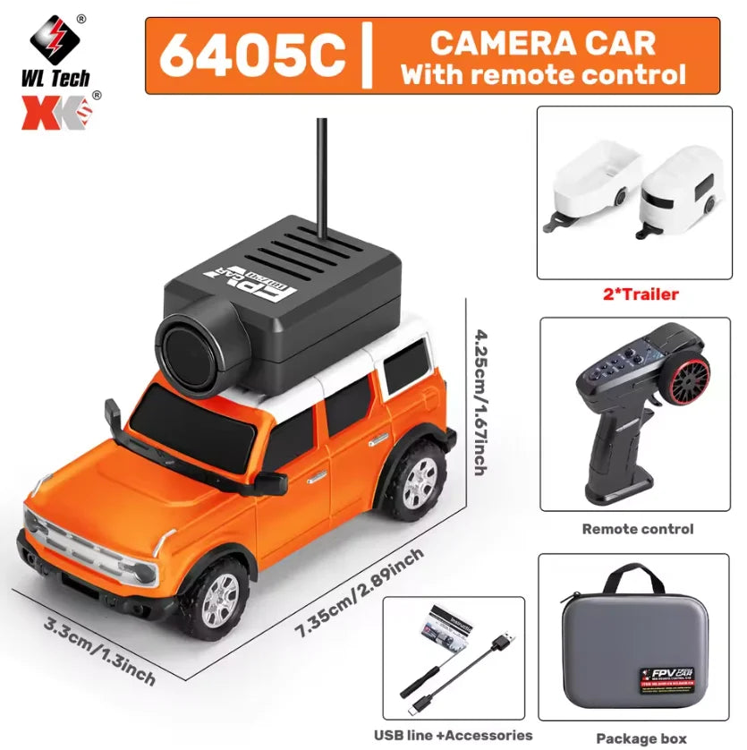 WLtoys 6406 1/64 Mini RC Car with 720P FPV Camera Wifi APP Control 2.4G Reomte Contorl Racing Vehicle Toy for Children