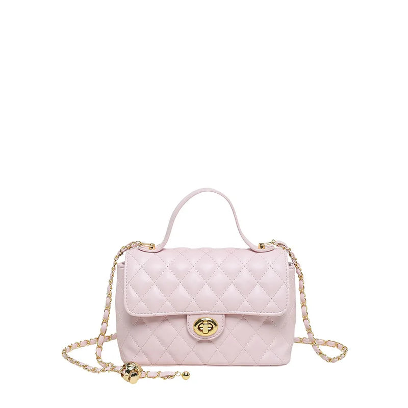 Borsa a Tracolla alla Moda con Catena, Stile Diamantato, Piccola Borsa a Spalla da Donna, Borsa di Lusso con Sensazione Elegante