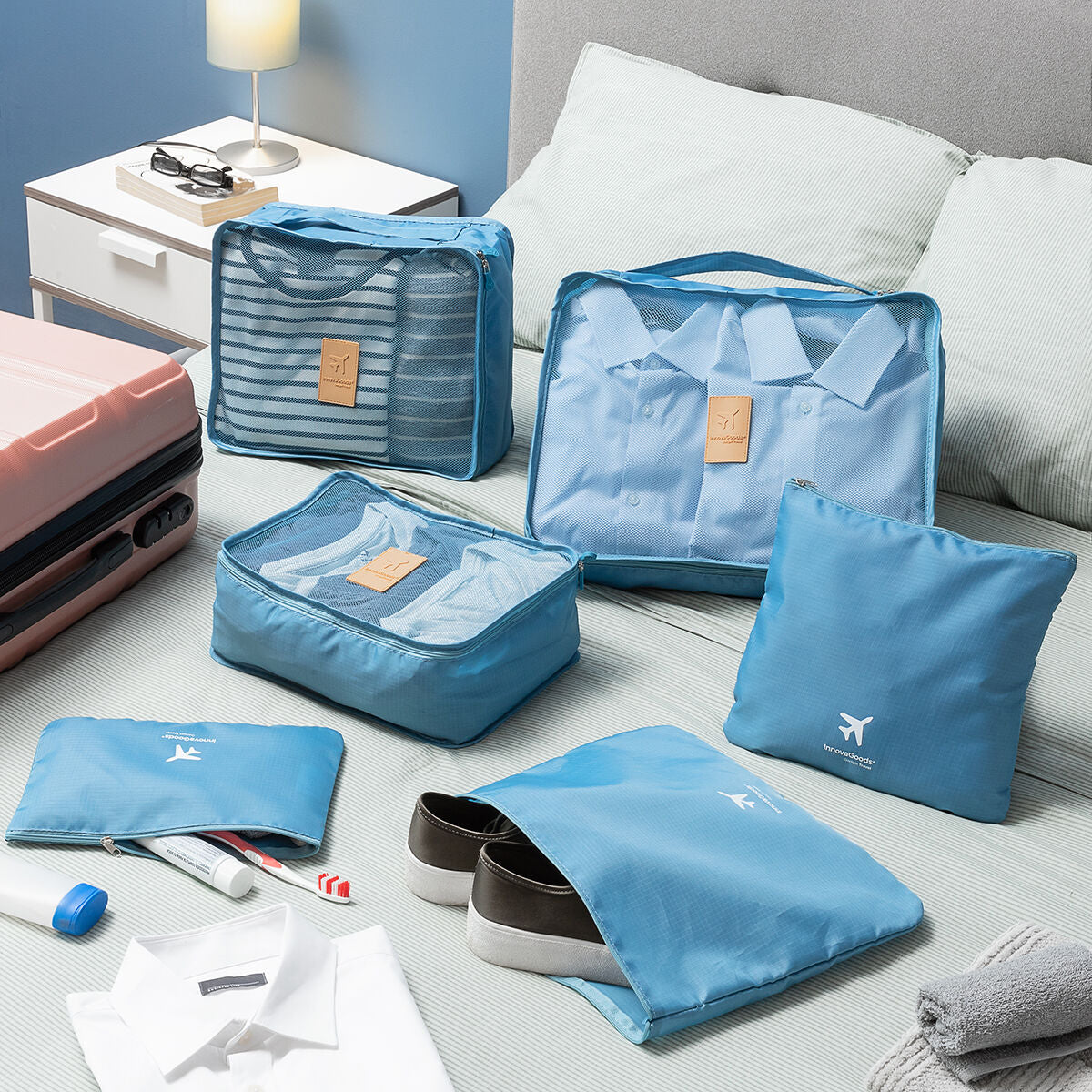 Set 6 Sacchetti Organizer per Valigia Luggan InnovaGoods