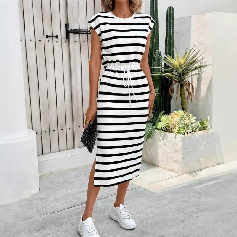 Vestito Casual a Righe