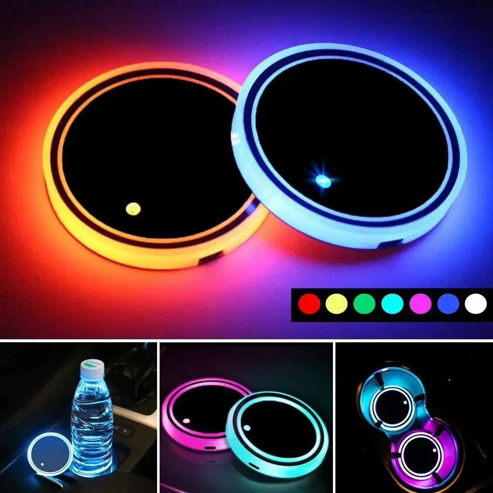 Set Sottobicchieri LED per Auto