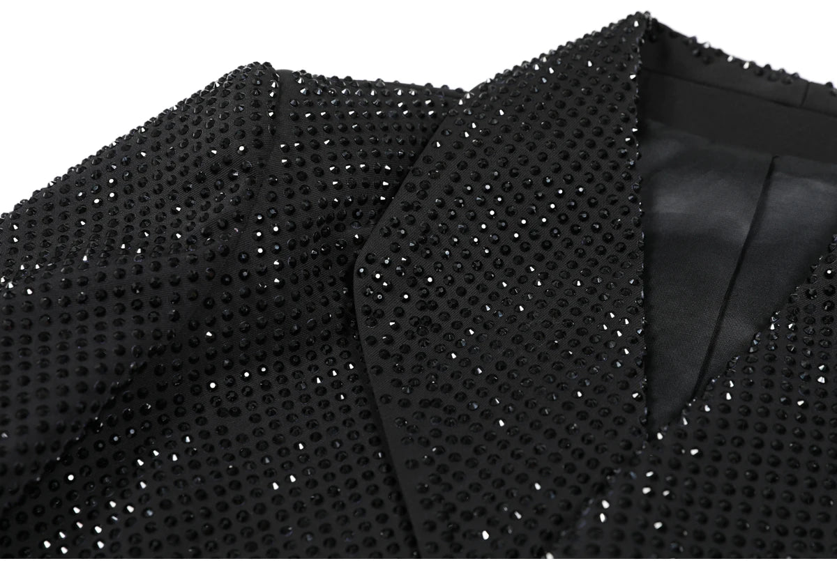 Giacca da donna dimagrante versatile di alta qualità primavera e autunno moda nuova industria pesante con stampa a caldo diamante