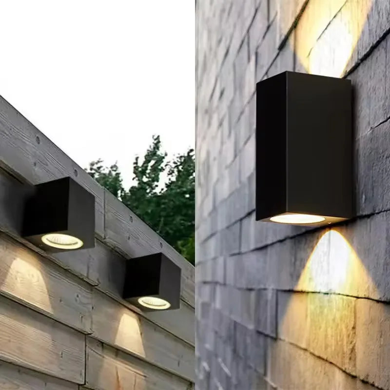 GU10 Base Outdoor Waterproof Wall Lights Garden Porch Wall Lighting LED Wall Lamps AC86-265V Indoor Bedroom Bedside Decorati
