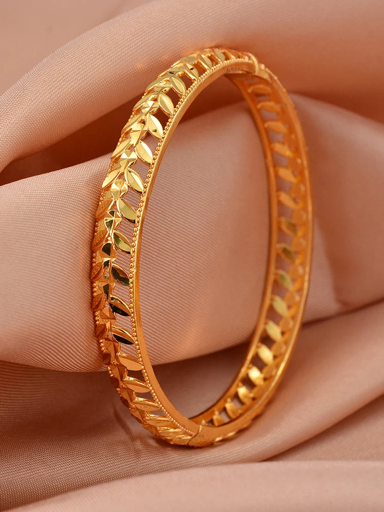 Bracciali color oro di Dubai per donne, bracciale etiope da sposa di Dubai, bracciale africano, gioielli arabi, bracciale con ciondoli dorati
