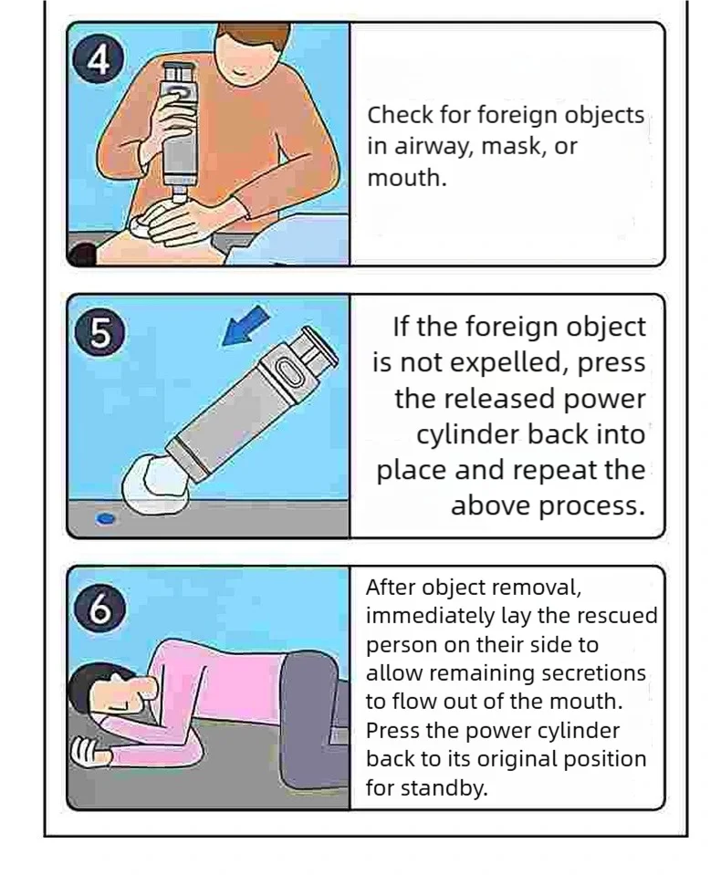 TINSOL Portable Heimlich Anti-Choking Device, Outdoor First Aid Kit, Negative Pressure Mask, First Aid Anti-Choking Device