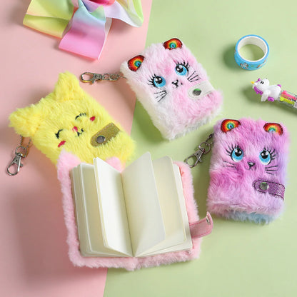Diario Kawaii in Peluche con Portachiavi