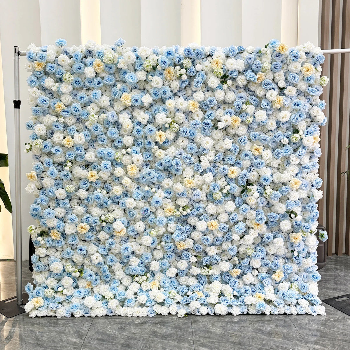 Creative Wedding Wall Decorative Wall Panels Pink Roses Rolled Up Flower Wall Background