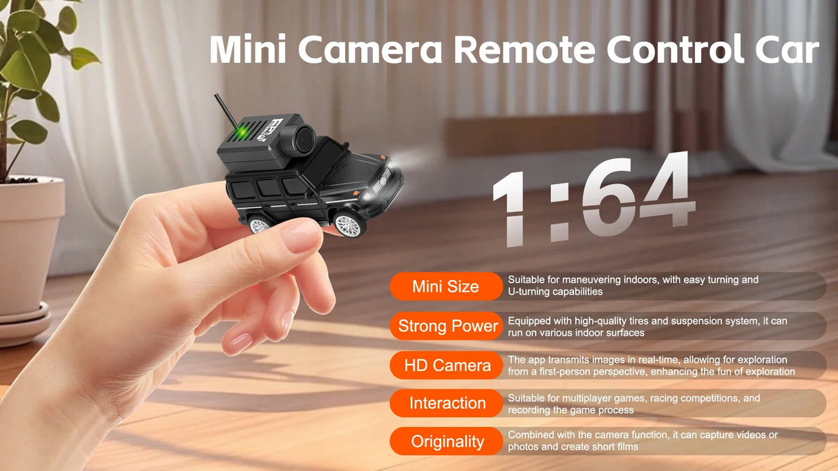 WLtoys 6406 1/64 Mini RC Car with 720P FPV Camera Wifi APP Control 2.4G Reomte Contorl Racing Vehicle Toy for Children