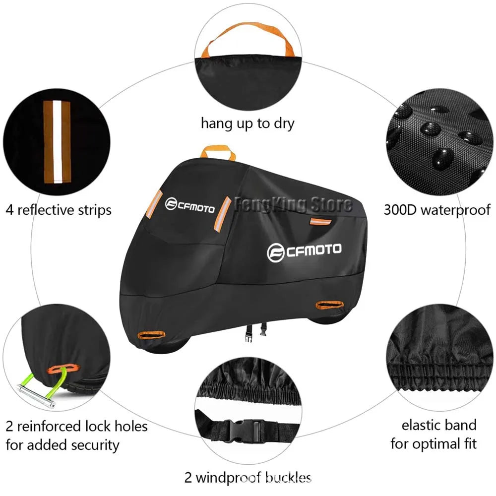 Telo Copri Moto Impermeabile Universale Anti-UV