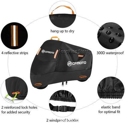 Telo Copri Moto Impermeabile Universale Anti-UV