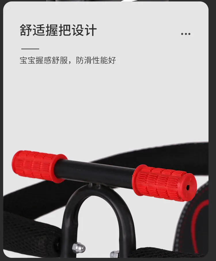 Electric Scooter Child Seat Adjustable Shock Seat Electric Vehicle Child Seat with Seat Belts Armrest and Foot Pedal Detachable