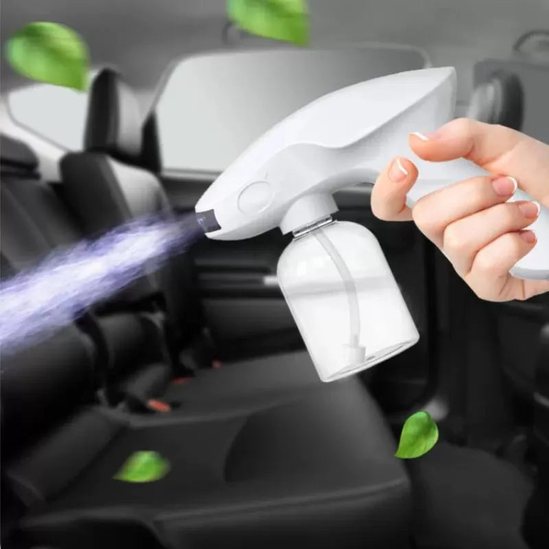 Shark Blue Light Spray Gun Wireless Nano Hair Gel Sprayer for Barber Households or Public Place Portable Disinfector