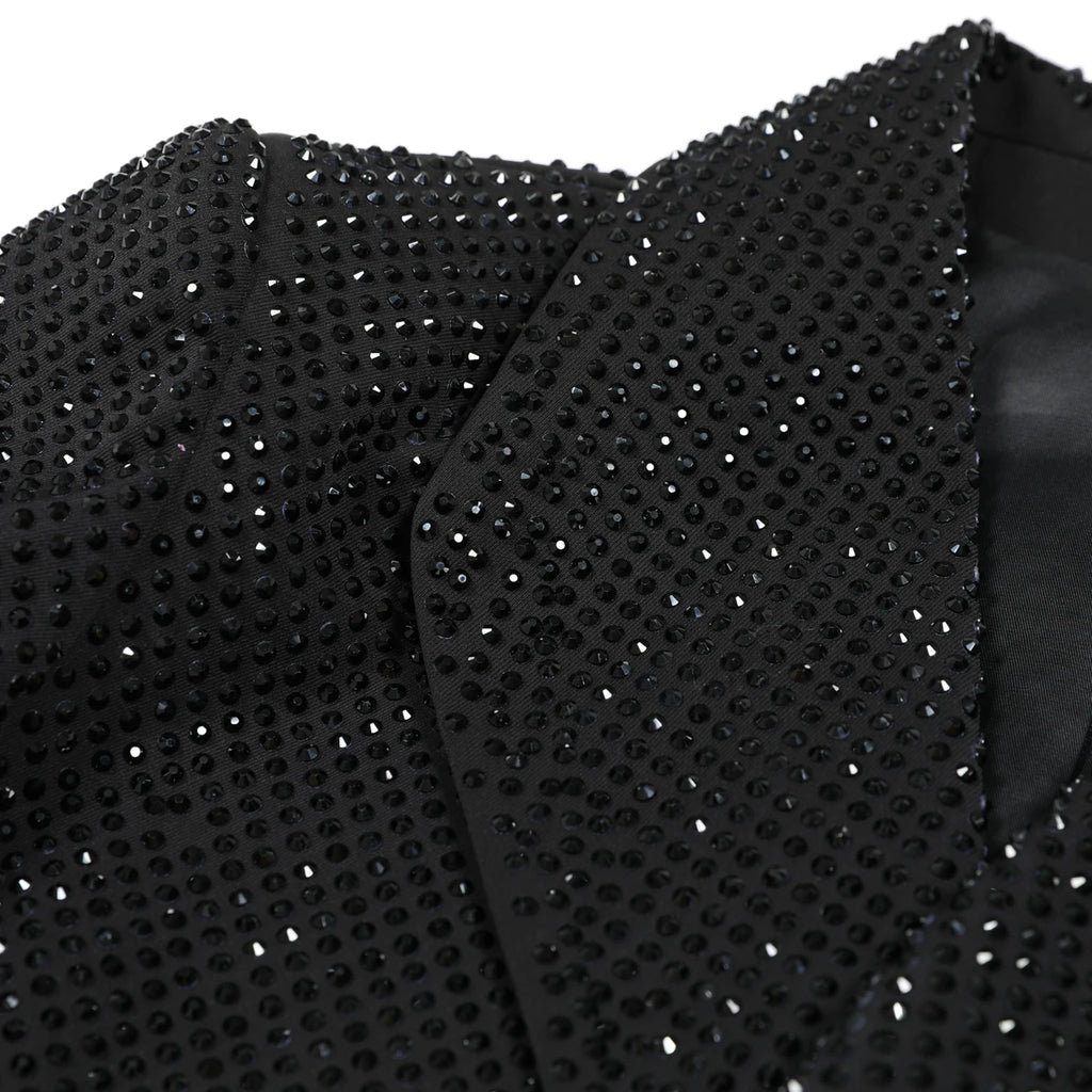 Giacca da donna dimagrante versatile di alta qualità primavera e autunno moda nuova industria pesante con stampa a caldo diamante