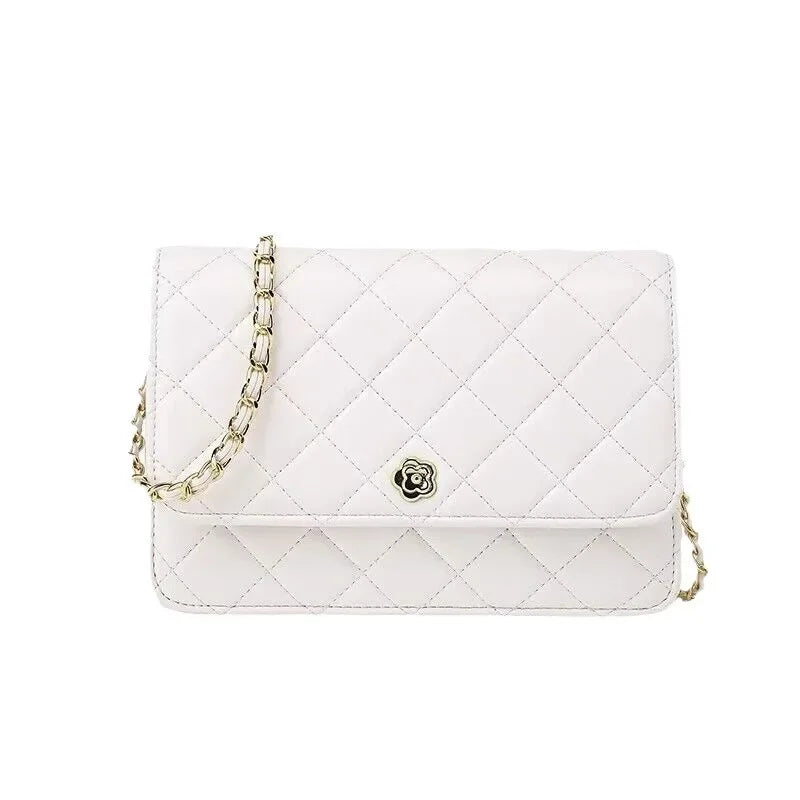 Borsa a Catena in Stile Tweed alla Moda, Nuova Borsa Quadrata Versatile, Borse di Nicchia, Borsa a Tracolla Singola per Donne