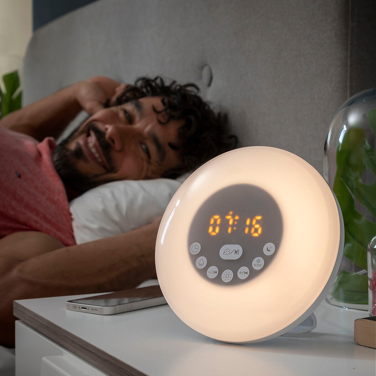 Sveglia Alba Artificiale con Altoparlante Slockar InnovaGoods