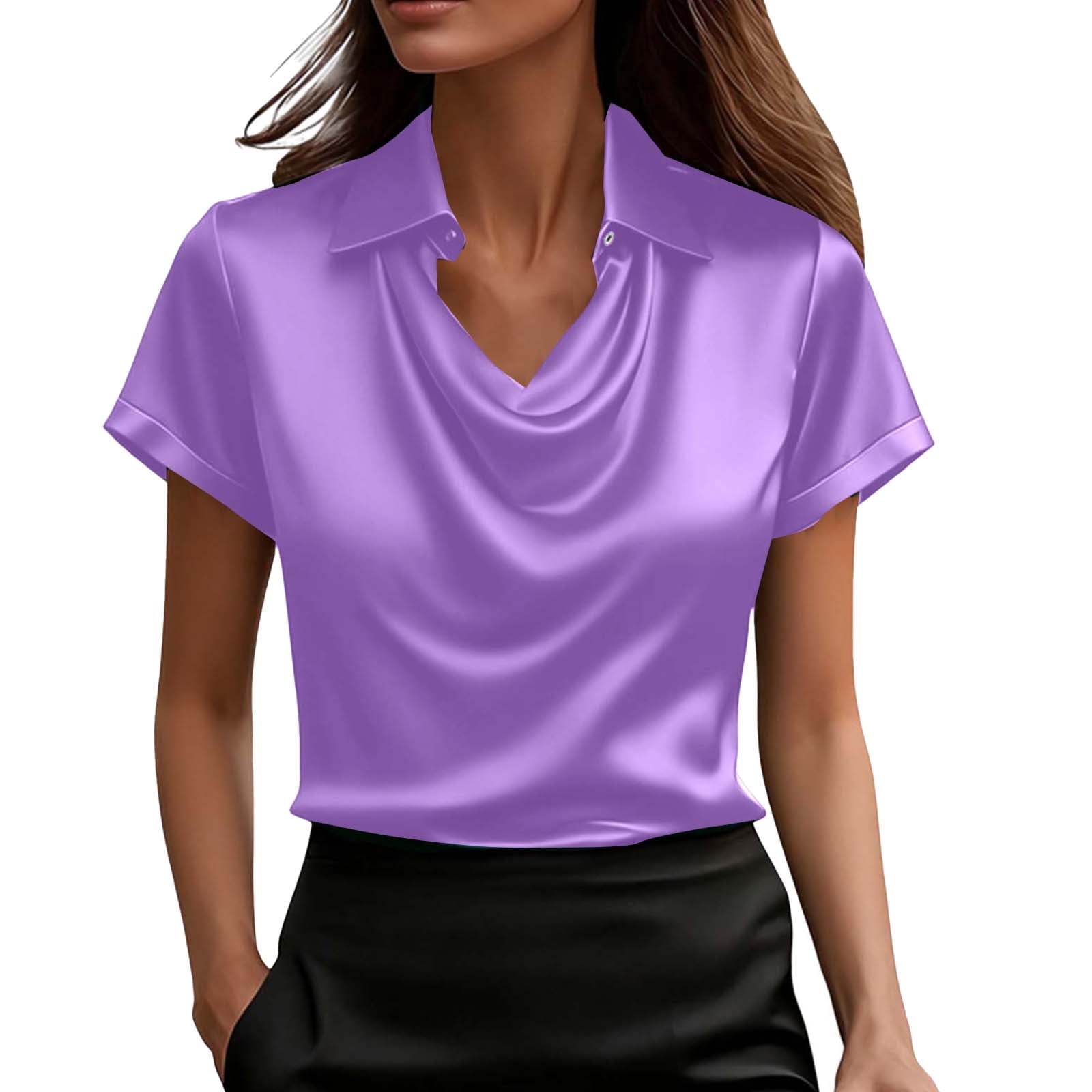 Blusa in Raso Collo a Barchetta Elegante