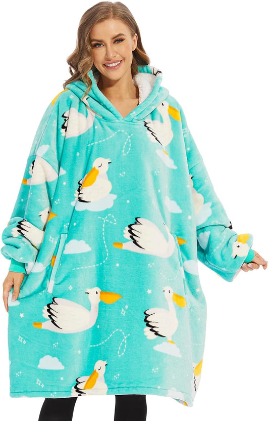 Felpa Coperta Oversize Sherpa Ultra Morbida